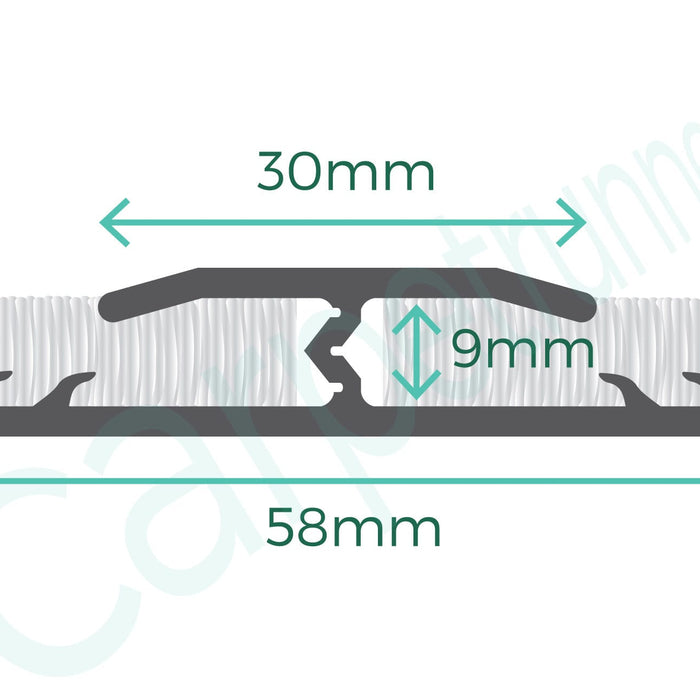 Premier Double Z9 door threshold joins carpets - product diagram