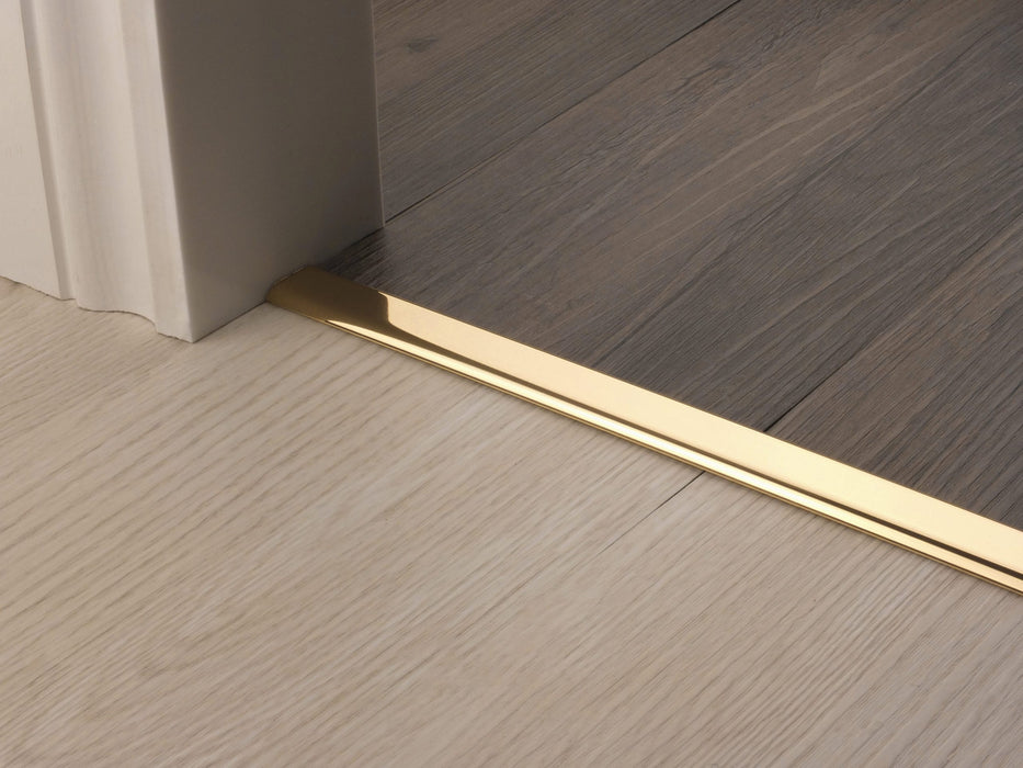 Premier Floating Vinyl Edge - Polished Brass